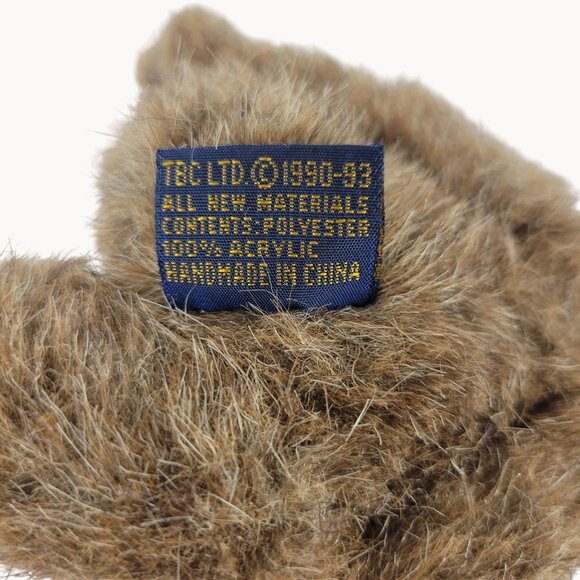 Vintage 1990-93 Boyd's Bears "Cecil" Fluffy Toy Plush Teddy Bear w/ Tags - Picture 5 of 7